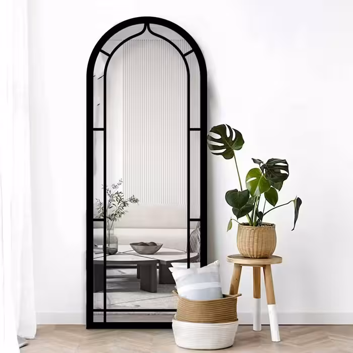 آینه قدی چوبی الف طرح قاصدک 70-W-180