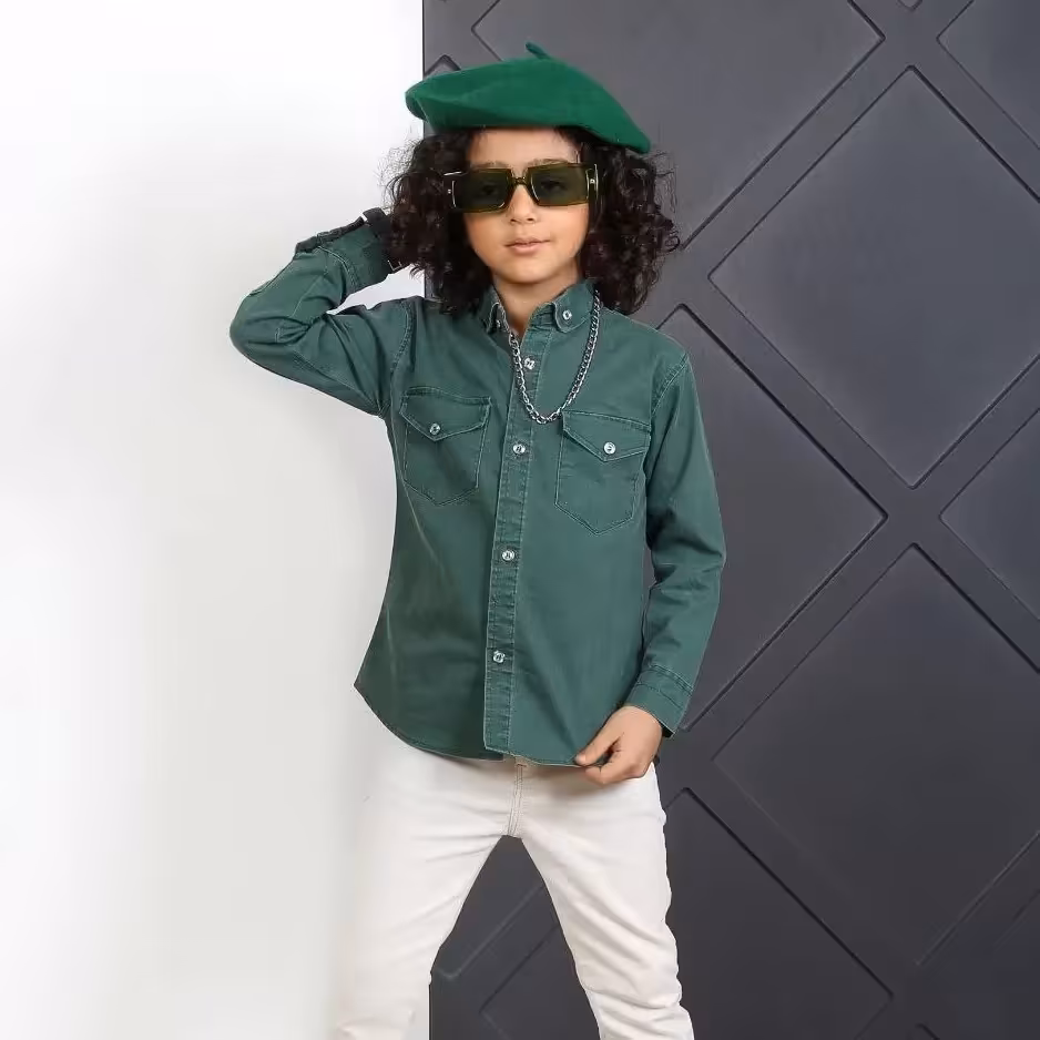 پیرهن دکمه ای پسرانه