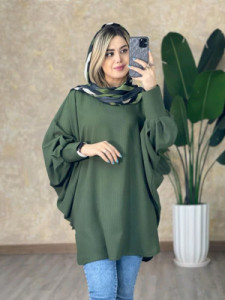 پانچو زنانه حریر مدل شهرزاد