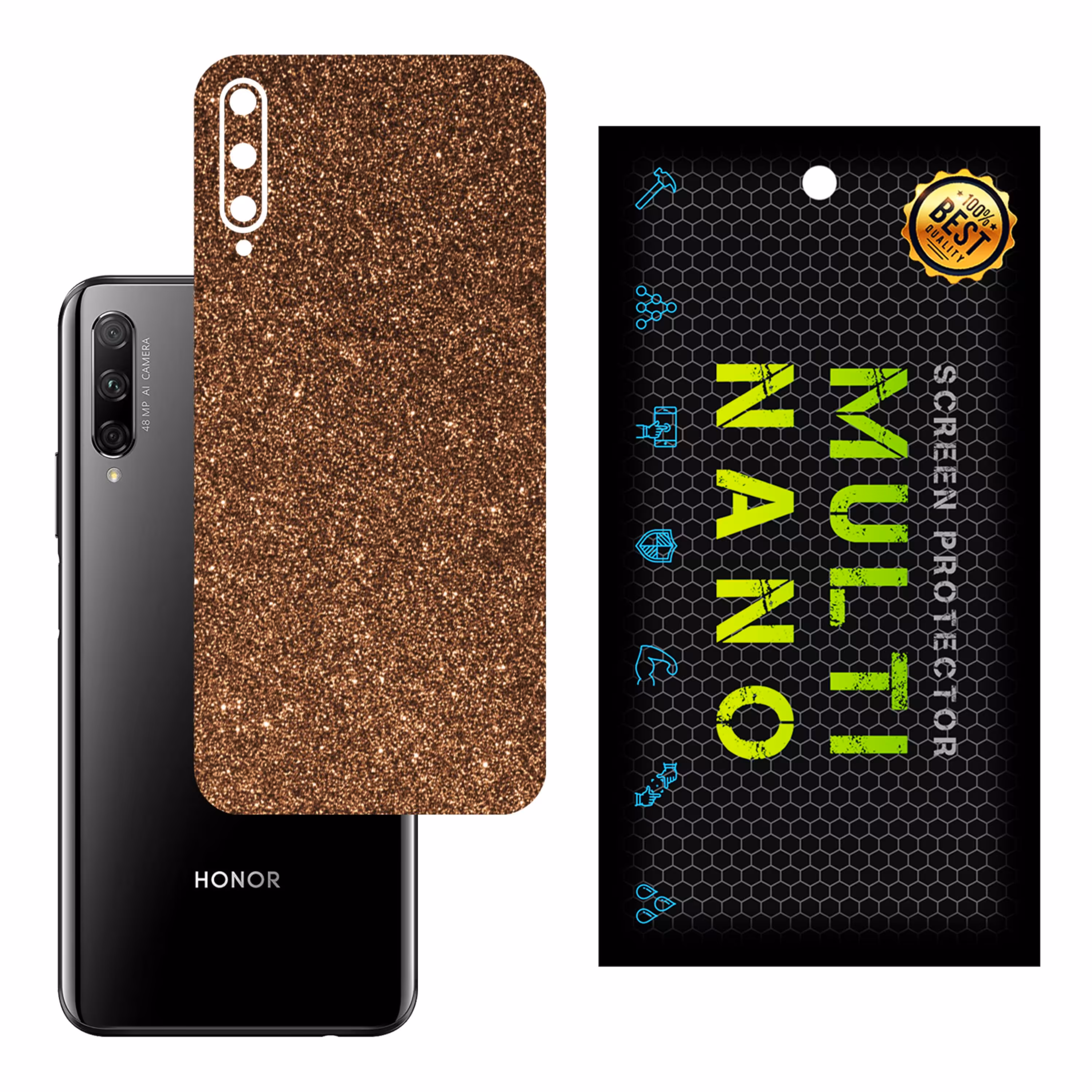 برچسب پوششی MultiNano مدل X-G1F-Bronze برای پشت موبایل هوآوی Honor 9X Pro