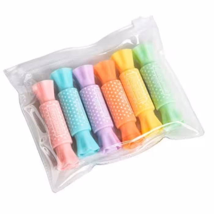 هایلایتر طرح شکلات بسته 6 عددی