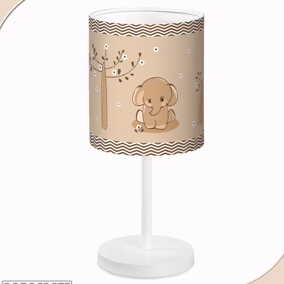 آباژور کودک طرح فیل کرم کد 9021