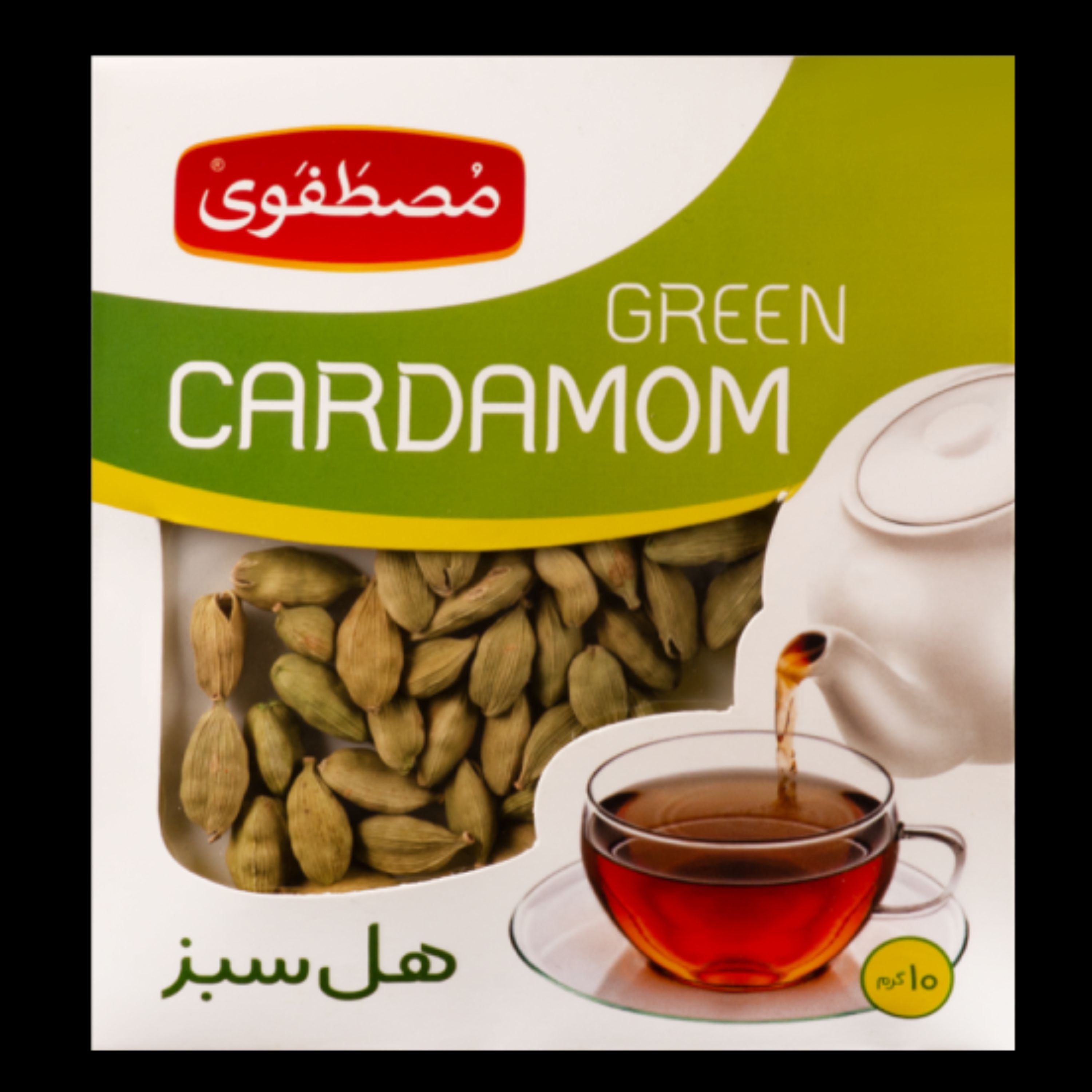 هل سبز مصطفوی 10 گرم کیفیت درجه یک