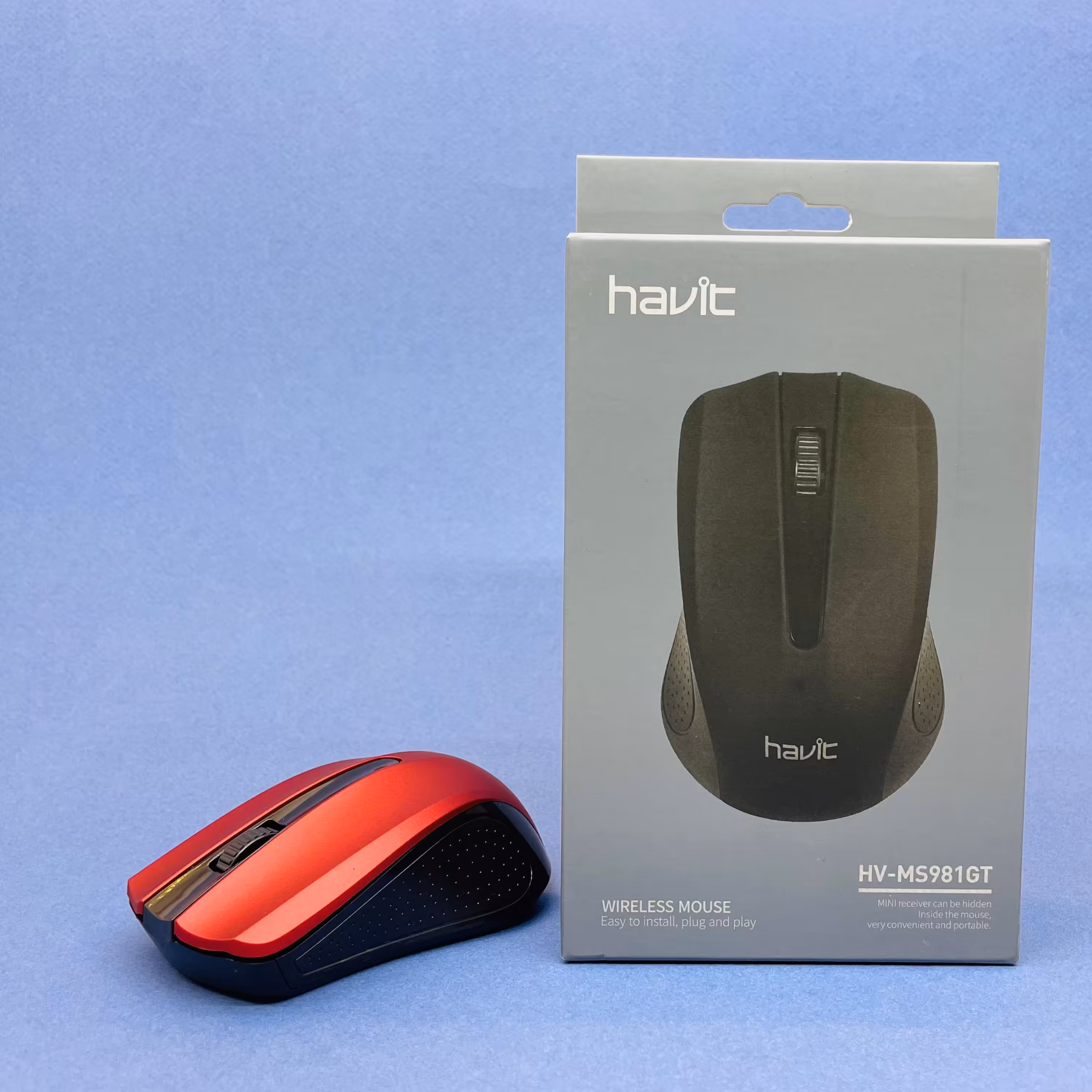 موس بی سیم هویت مدل HAVIT HVMS981GT رنگ ابی