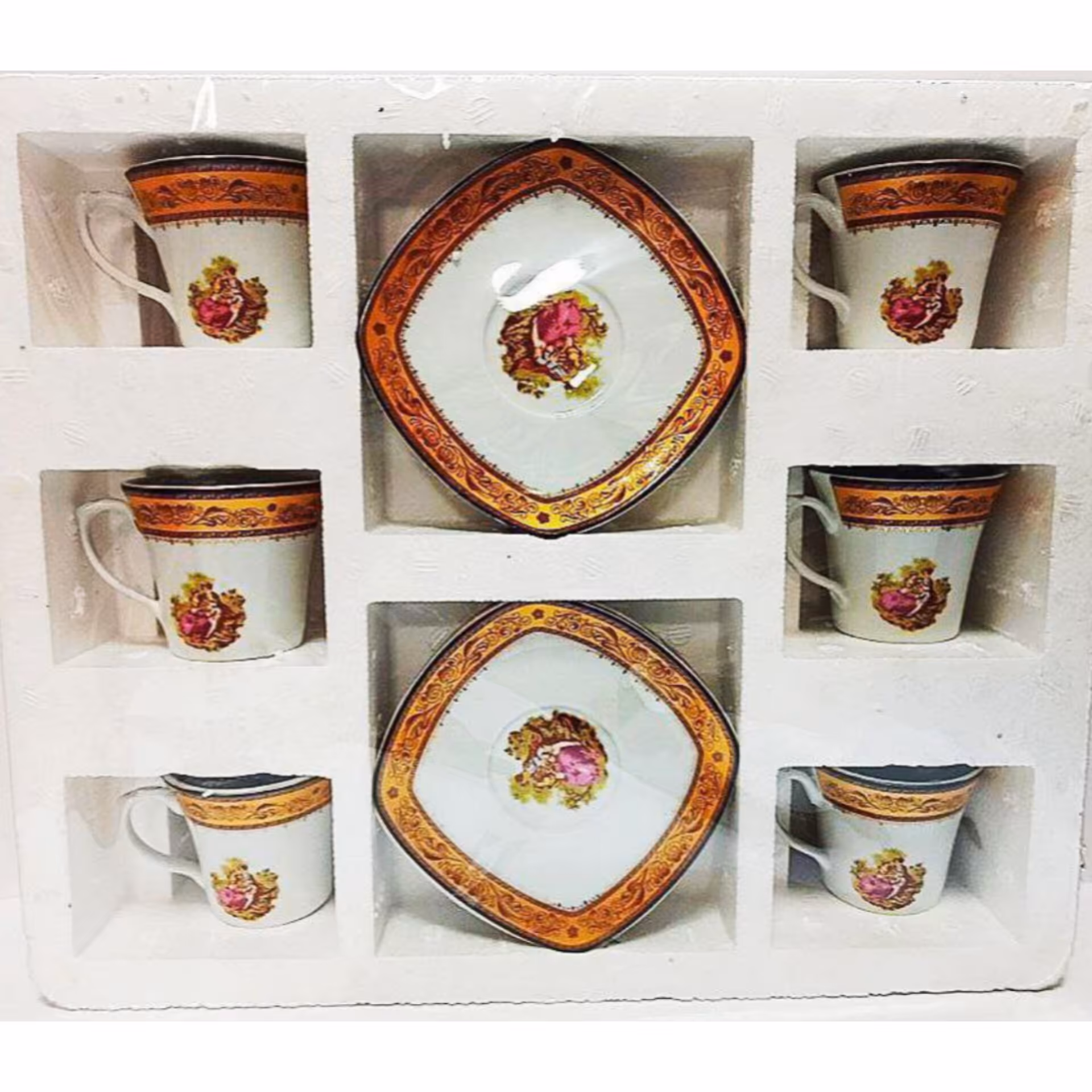 سرویس لمونژ (لیلی و مجنون) مدل چایخوری مربع