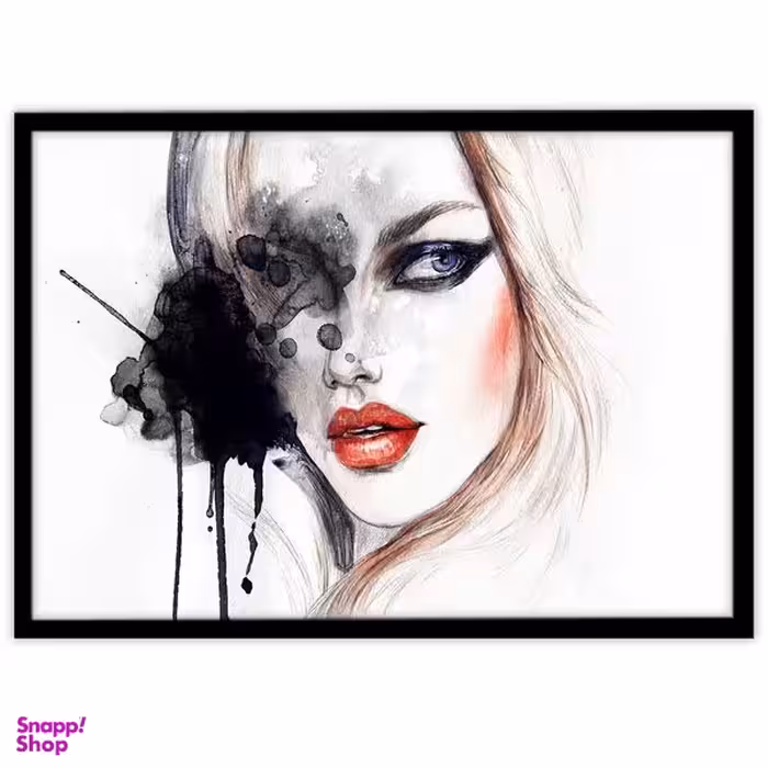 تابلو بکلیت طرح آبرنگ آرایش اسموکی مدل B-15350