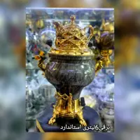 سماور 6 لیتر برقی بدون تنوره طرح سنگ