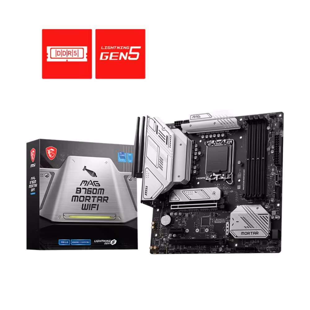 مادربرد ام اس آی مدل MAG B760M MORTAR WIFI DDR5