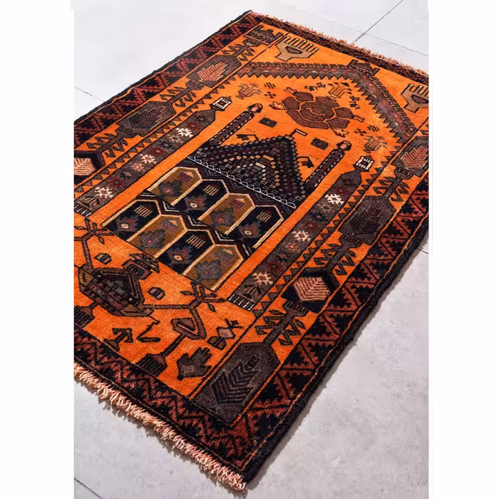 فرش دستبافت یک و نیم متری امیرخیز مدل بلوچ کد 109433