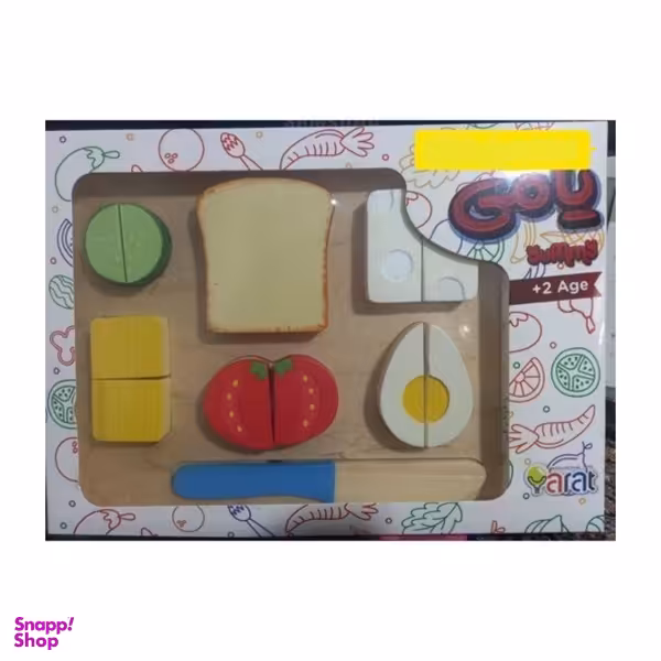 اسباب بازی فکری پازل چوبی یامی یارات مدل صبحانه