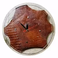 ساعت دیواری چرم