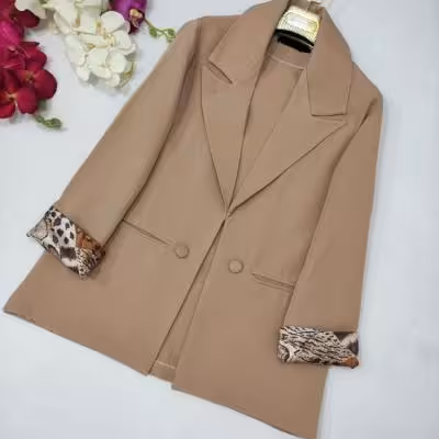 مانتو کتی زنانه کرپ مدل آستردار