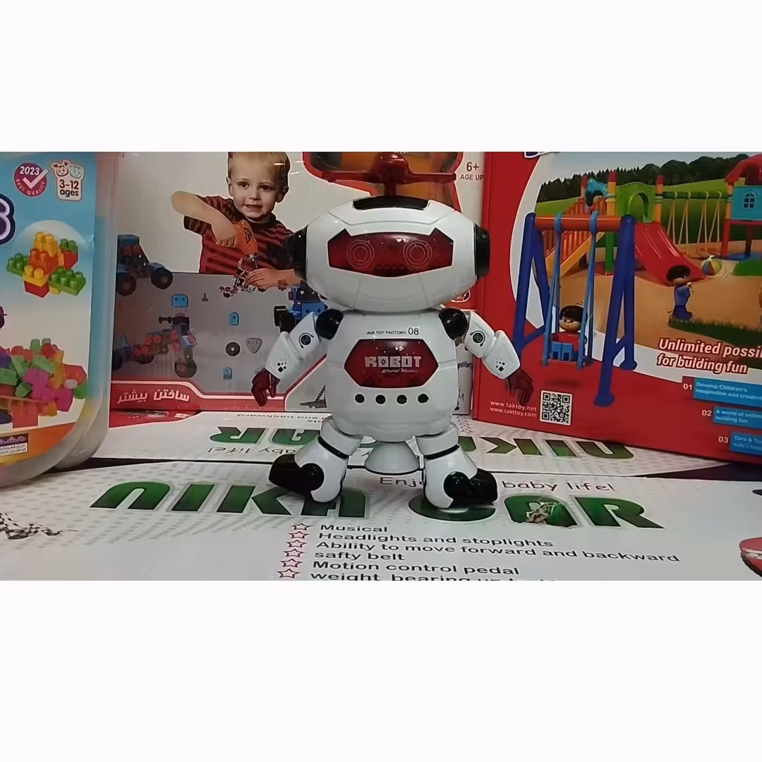 ربات رقصنده موزیکال چرخشی باطری خور خارجیNEW