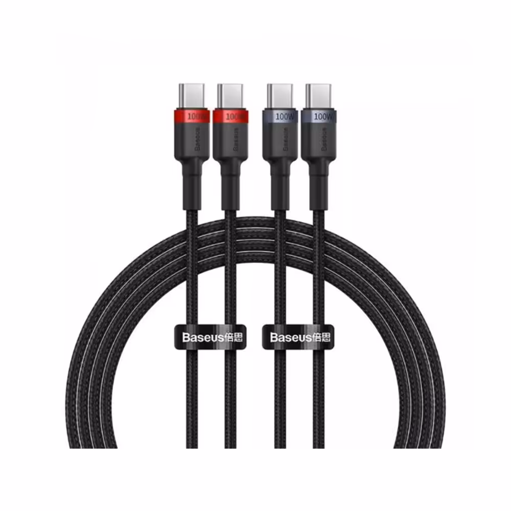 کابل 2 متری تایپ سی به تایپ سی بیسوس مدل Cafule P10318306003 (دوعددی)