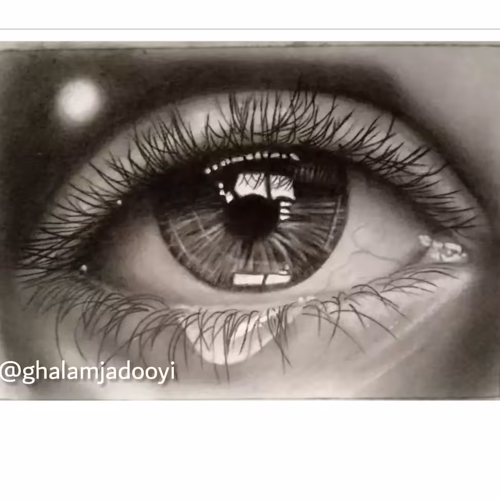 نقاشی چشم اشک