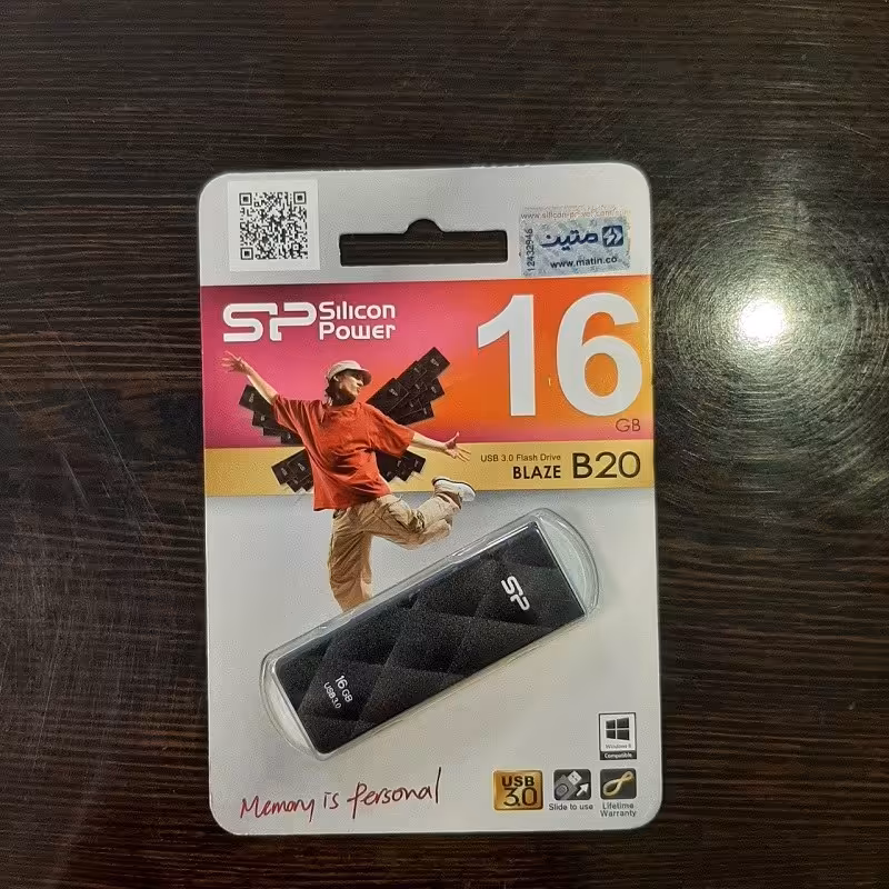 فلش مموری USB 3.0 سیلیکون پاور مدل BLAZE B20 ظرفیت 16 گیگابایت