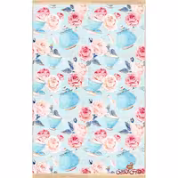 فرش ماشینی کلاریس کلکسیون مدرن کد  100435 آبی