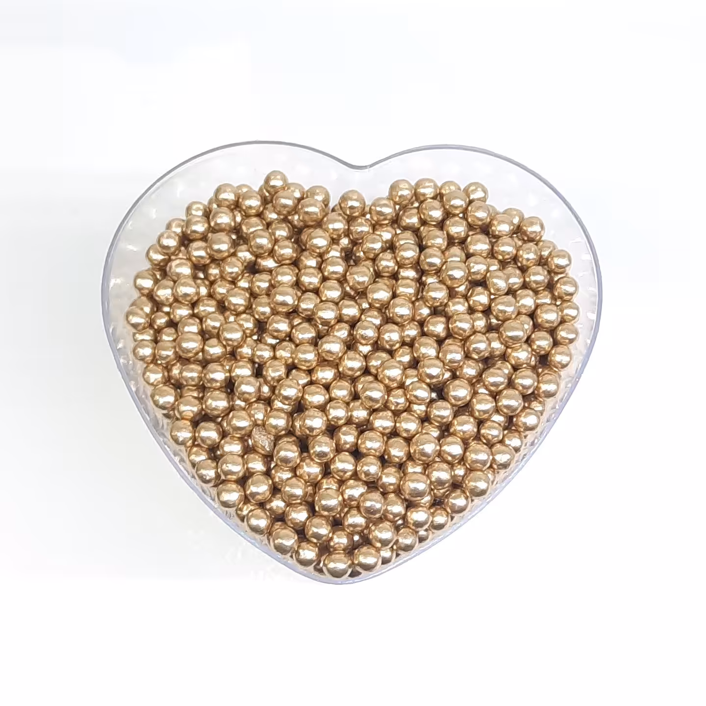 مروارید خوراکی تزئینی رنگ طلایی سایز دو