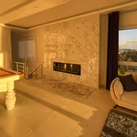 شومینه گازی دیواری قاب سه سانتی ابعاد 156 در 41