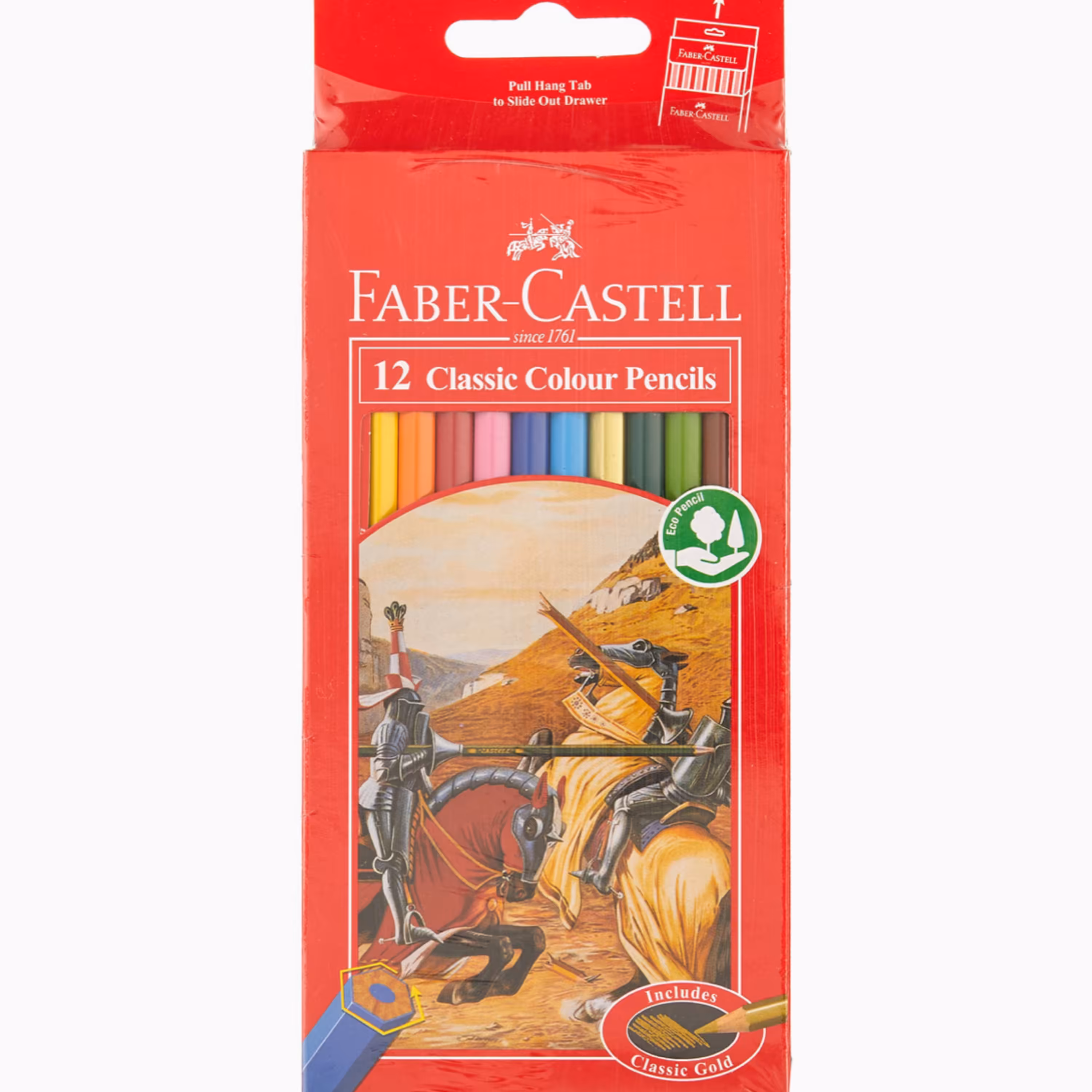 مدادرنگی 12 رنگ فابرکاستل اورجینال به همراه تراش Faber castell