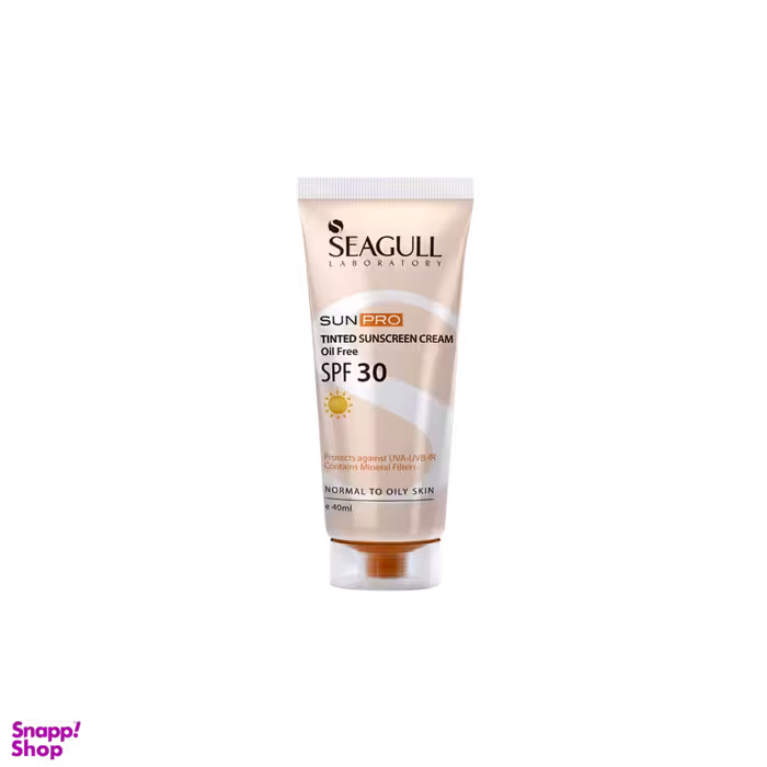 کرم ضدآفتاب رنگی مرطوب کننده سی گل با SPF30 حجم 40 میلی لیتر
