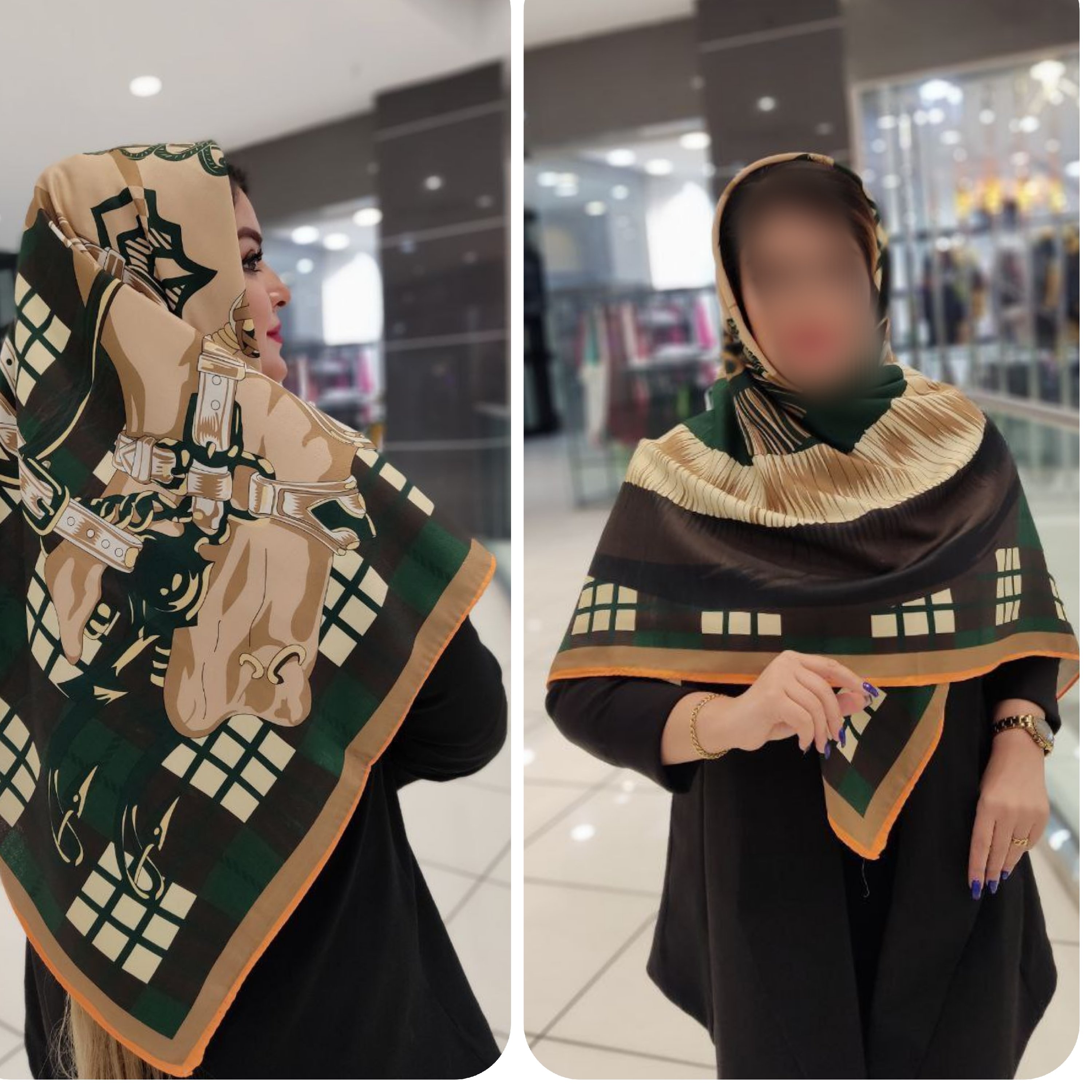 روسری نخی کشمیر درجه یک  تخفیف ویژه روز مادر  در طرح های زیبا 
