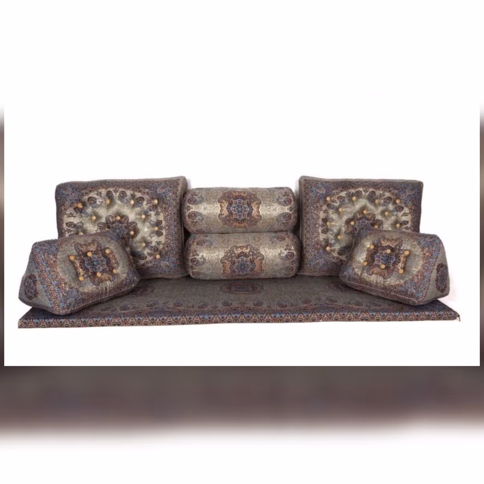 شاهنشین 7تیکه طرح زرک طلایی 