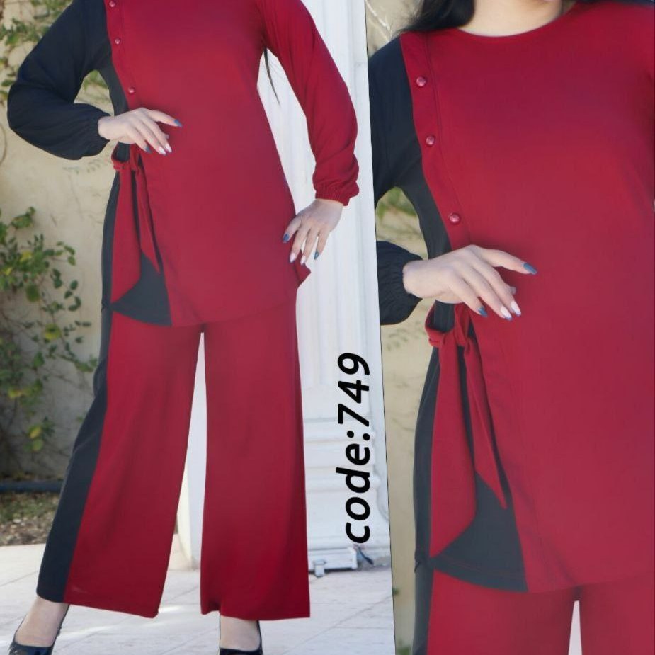 تونیک و شلوار بغل دکمه تونیک و شلوار زنانه