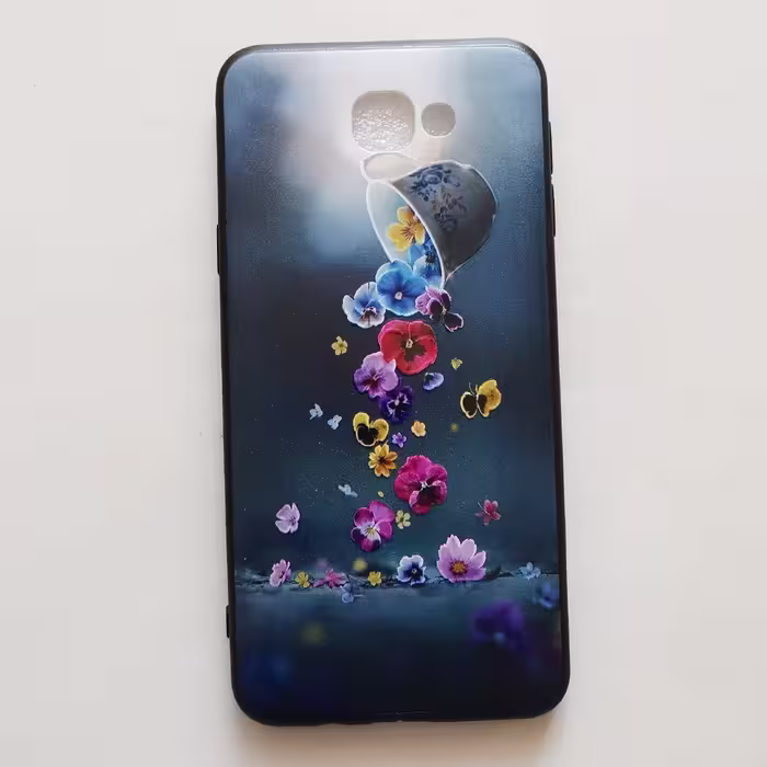 قاب طرحدار  گل ریز گوشی سامسونگ J5 prime 
