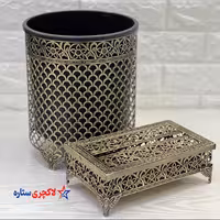 سطل و جادستمال پیوتر کلاسیک لیزری آنتیک