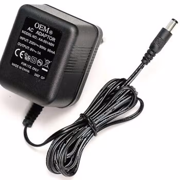 آداپتور ترانسی 9 ولت 1 آمپر AC دیواری 9V-1A AC مدل AA-091AD