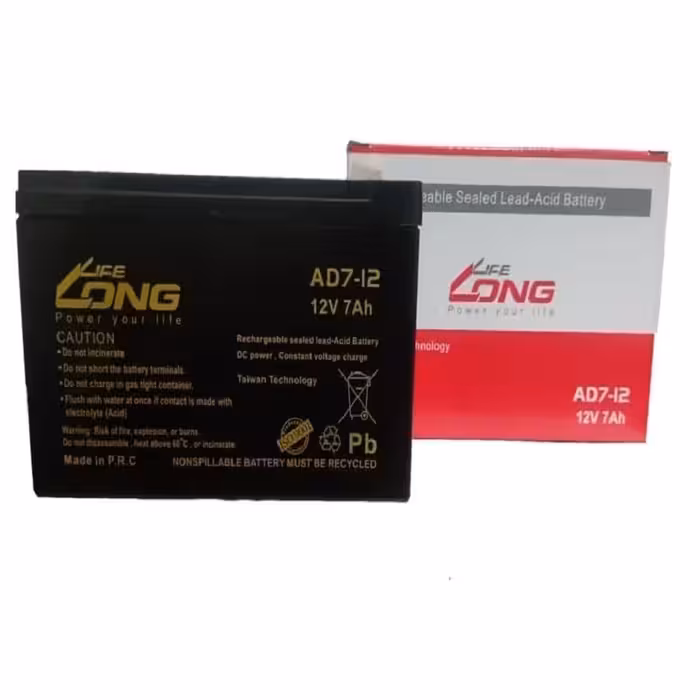 باتری  یو پی اس  لایف  لانگ  مخصوص  آسانسور  12 ولت  7  آمپر     LIFE  LONG  