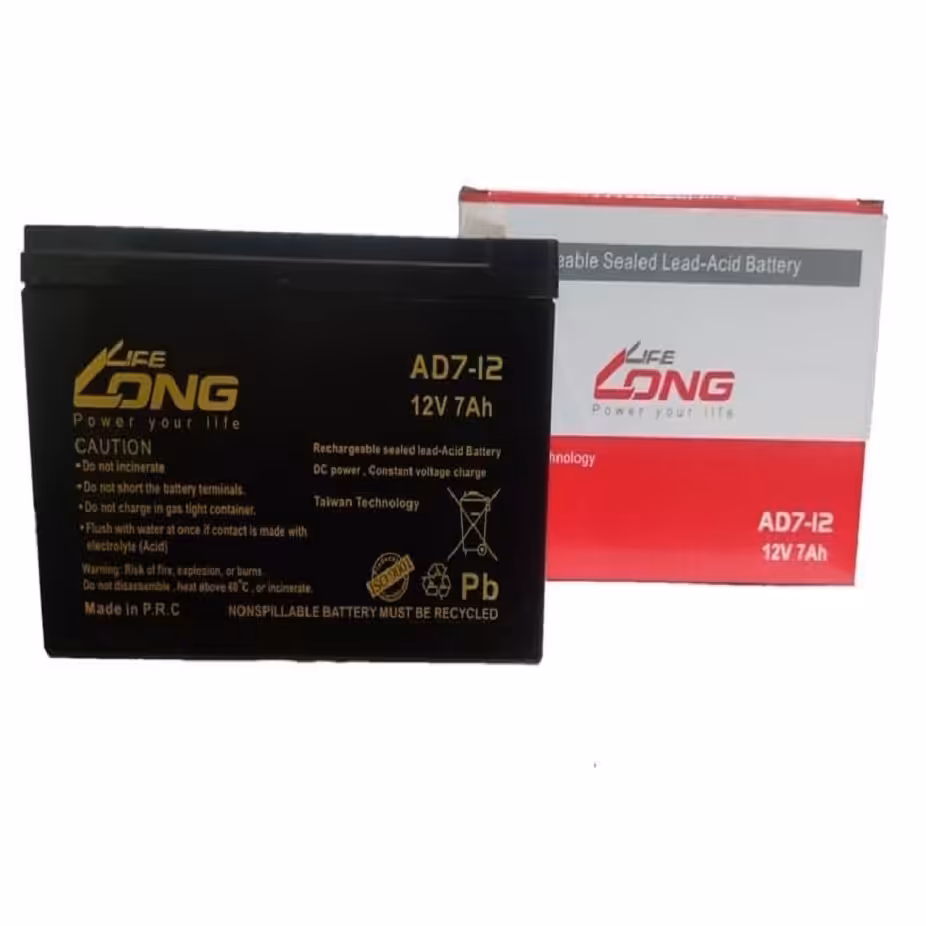 باتری  یو پی اس  لایف  لانگ  مخصوص  آسانسور  12 ولت  7  آمپر     LIFE  LONG  