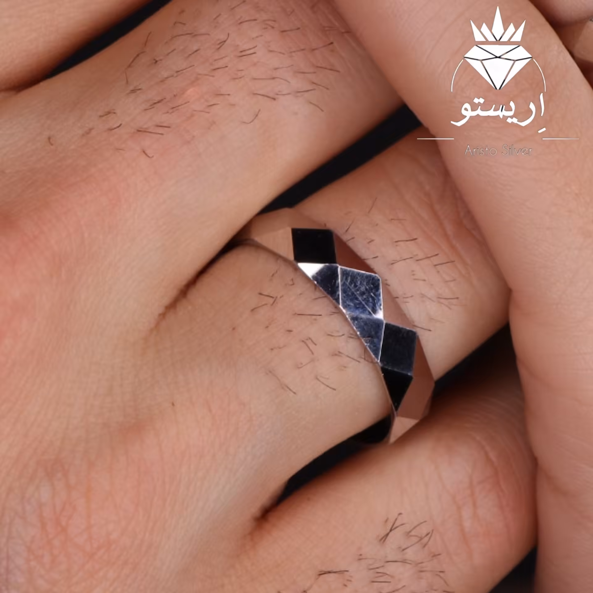 حلق نقره تراش تنگستن با عیار 925 و آبکاری طلاسفید کیفیت درجه 1 بسیار خاص همراه با فاکتور 