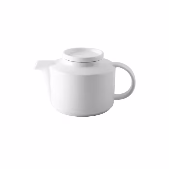 قوری چای چینی زرین فرم اس سفید (سایز 5)