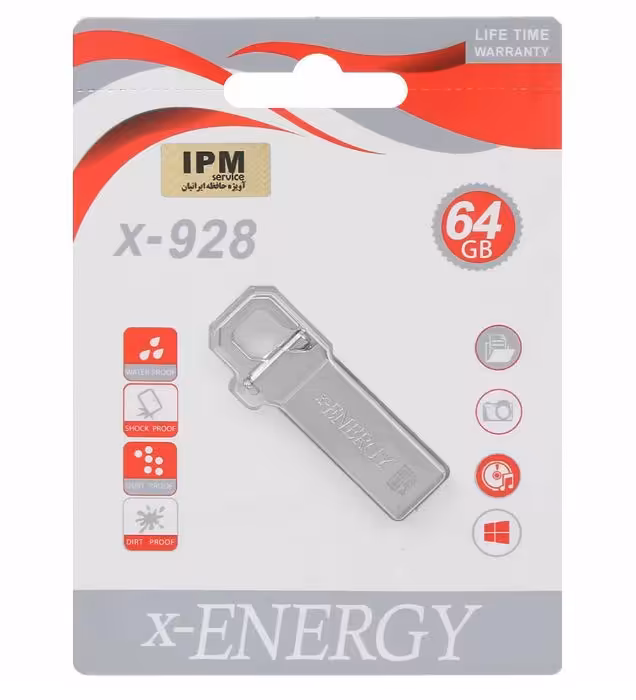 فلش مموری ایکس انرژی مدل X-928 USB2.0 ظرفیت 64 گیگابایت