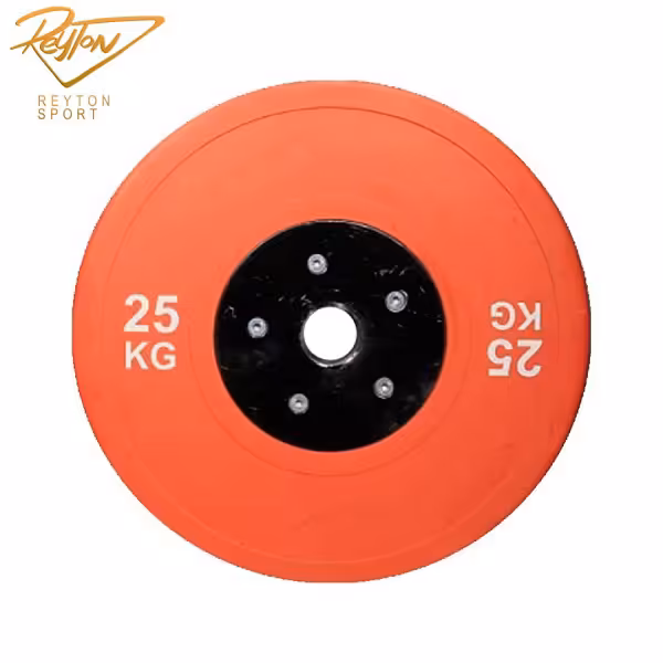 صفحه هالتر لاستیکی رنگی 25 کیلویی