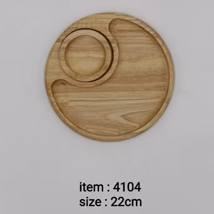 اردو خوری چوب رابروود طرح دایره کد 4104 