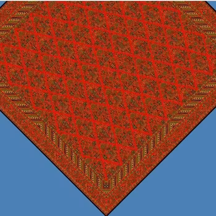 ترمه رومیزی طرح ماهان رضایی جنس ابریشم کیفیت تضمینی در رنگ بندی متفاوت 