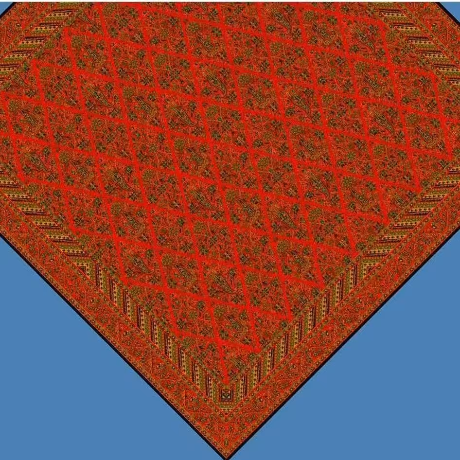 ترمه رومیزی طرح ماهان رضایی جنس ابریشم کیفیت تضمینی در رنگ بندی متفاوت 