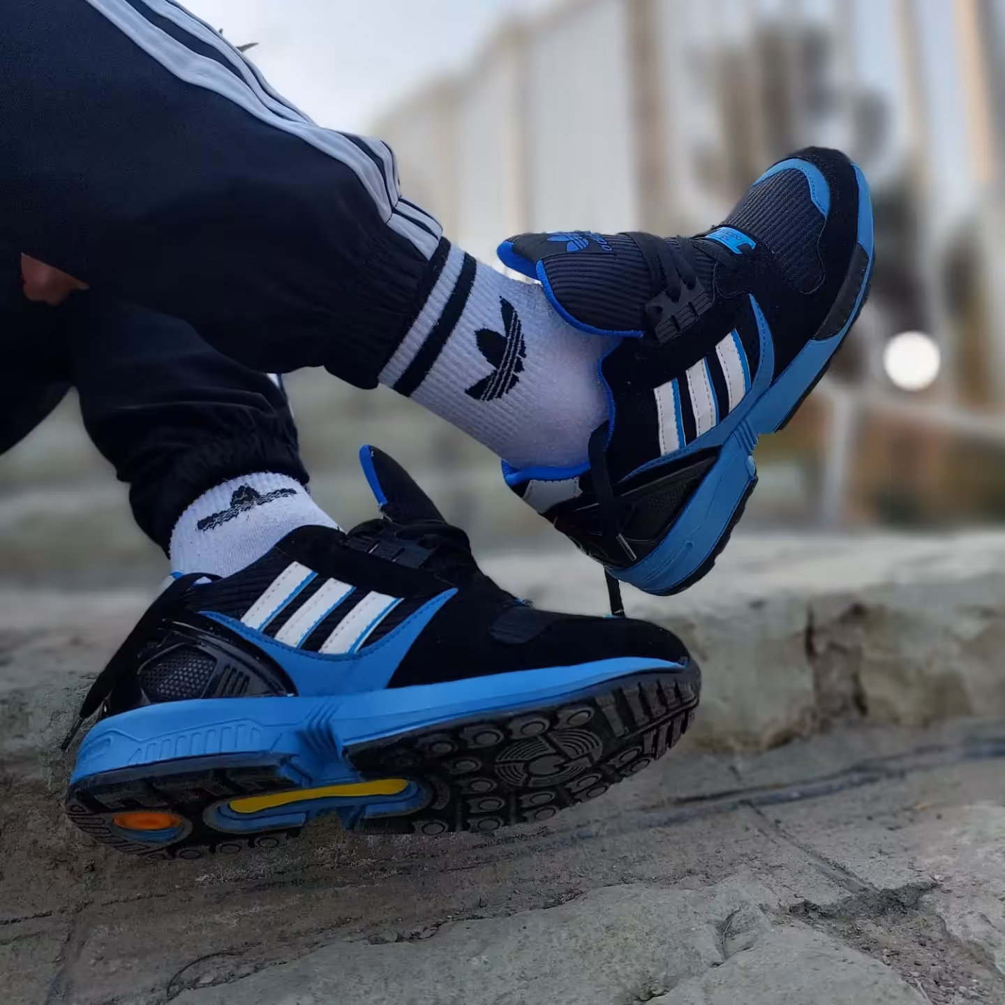 کتونی Zx8000 کفه آبی مناسب ست دختر و پسر 