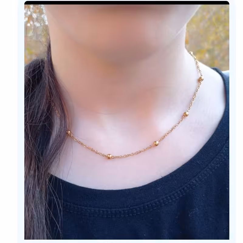 بدلیجات گردنبند و دستبند  گوشواره  توپی استیل 