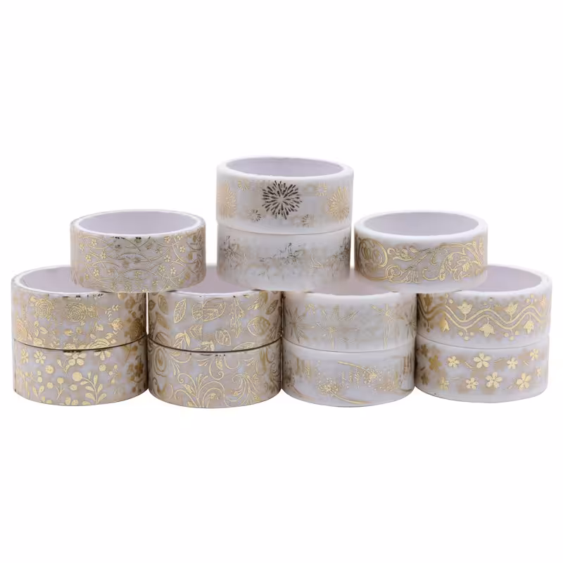 چسب طرحدار مدل طلایی بسته 12 عددی