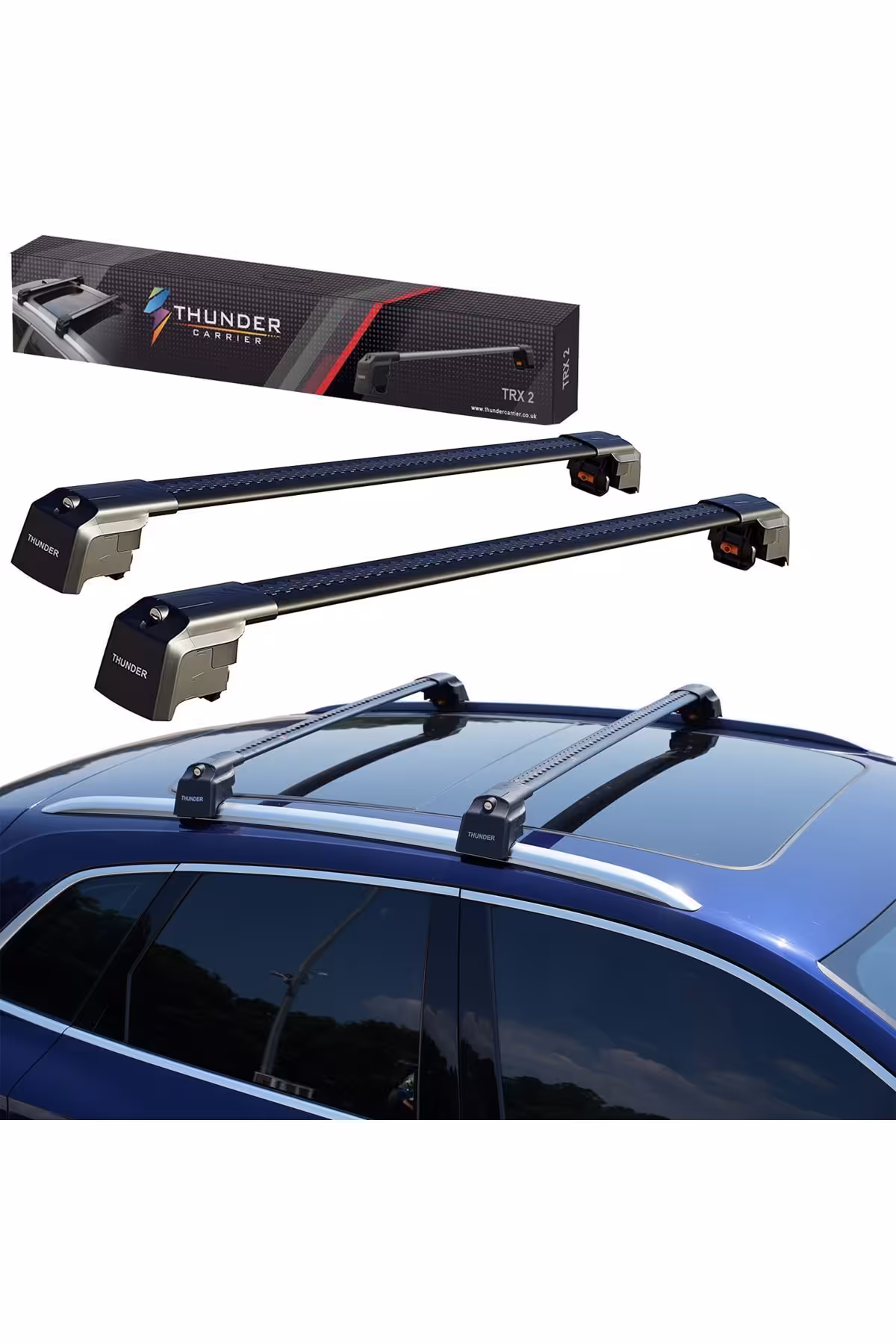 جعبه بار سقفی خاکستری BMW X7 G07 ​​2019 LATER سازگار Thunder