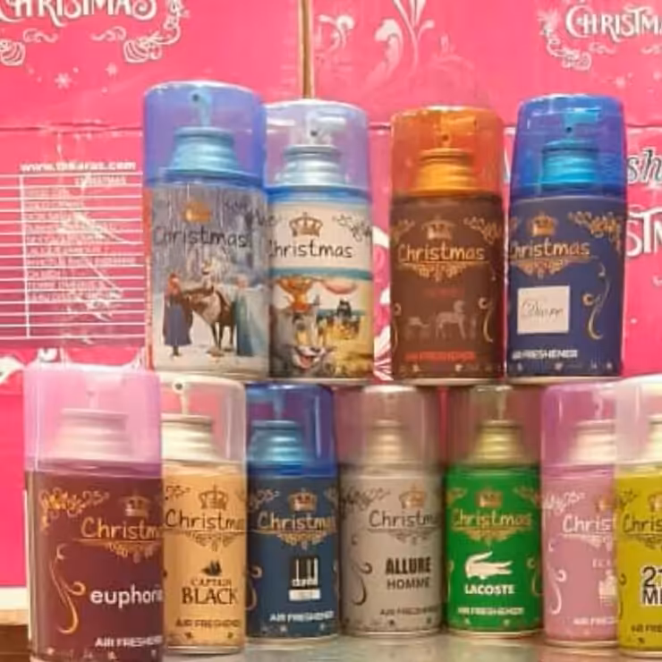 اسپری خوشبوکننده هوا مدل کریسمس بسته 12 عددی (ارسال رایگان)