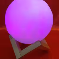 چراغ خواب کره ماه شارژی هفت رنگ