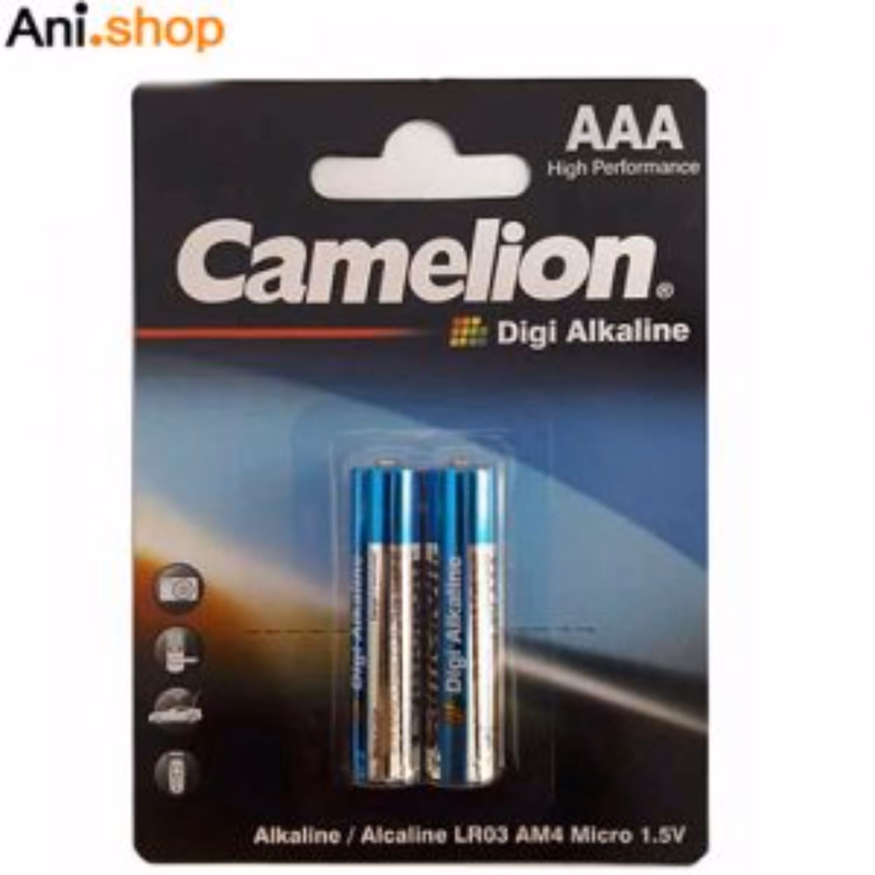 باتری نیم قلمی 2 تایی کملیون دیجی آلکالاین  ez-38