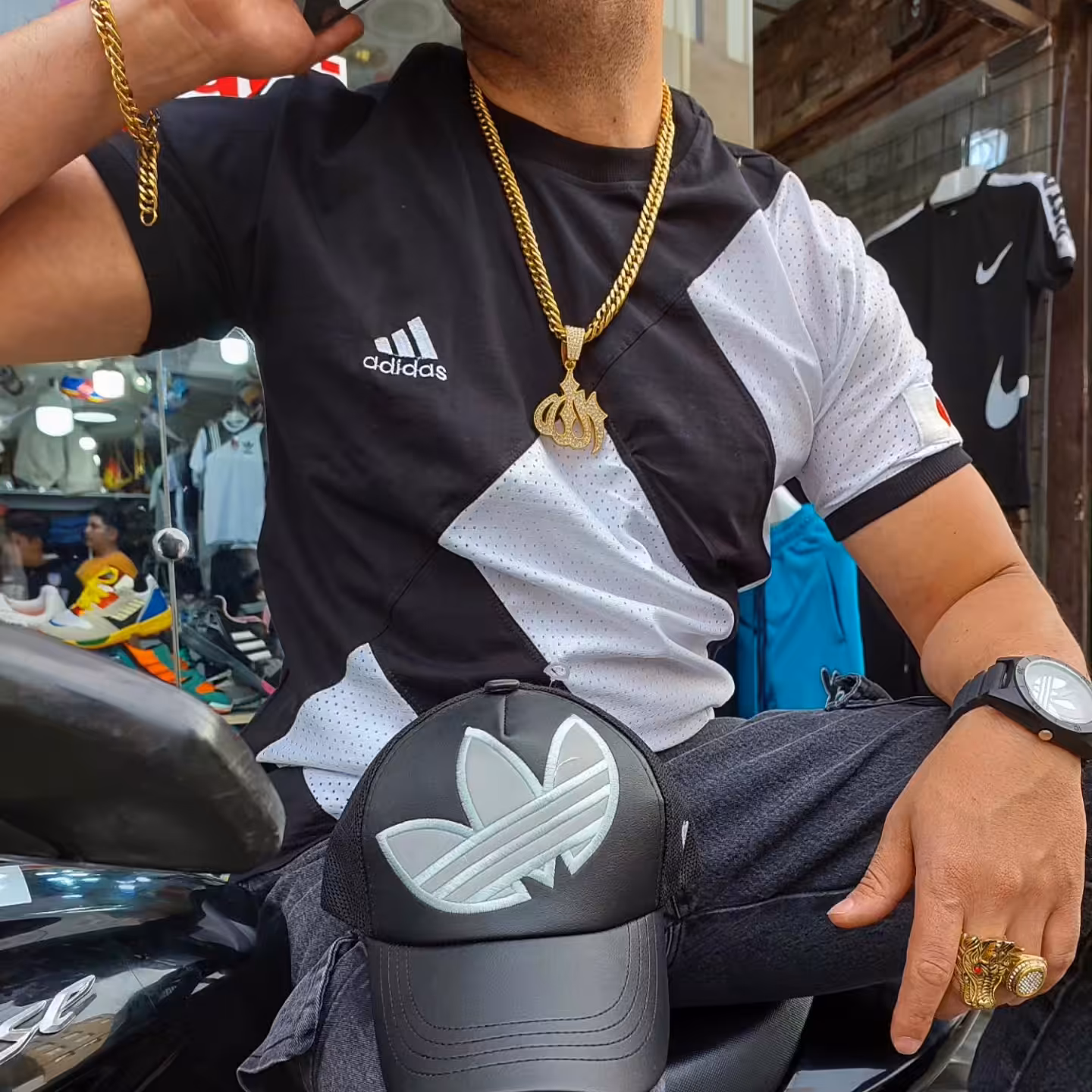 تیشرت آدیداس ترکیبی سوزنی و نخ پنبه 