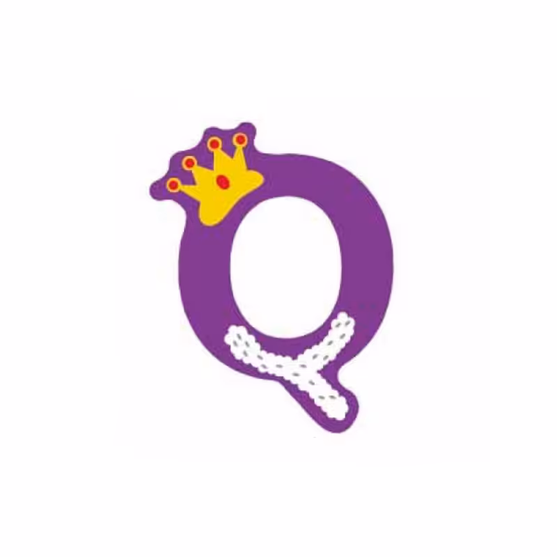 حرف Q چوبی classic world 4419