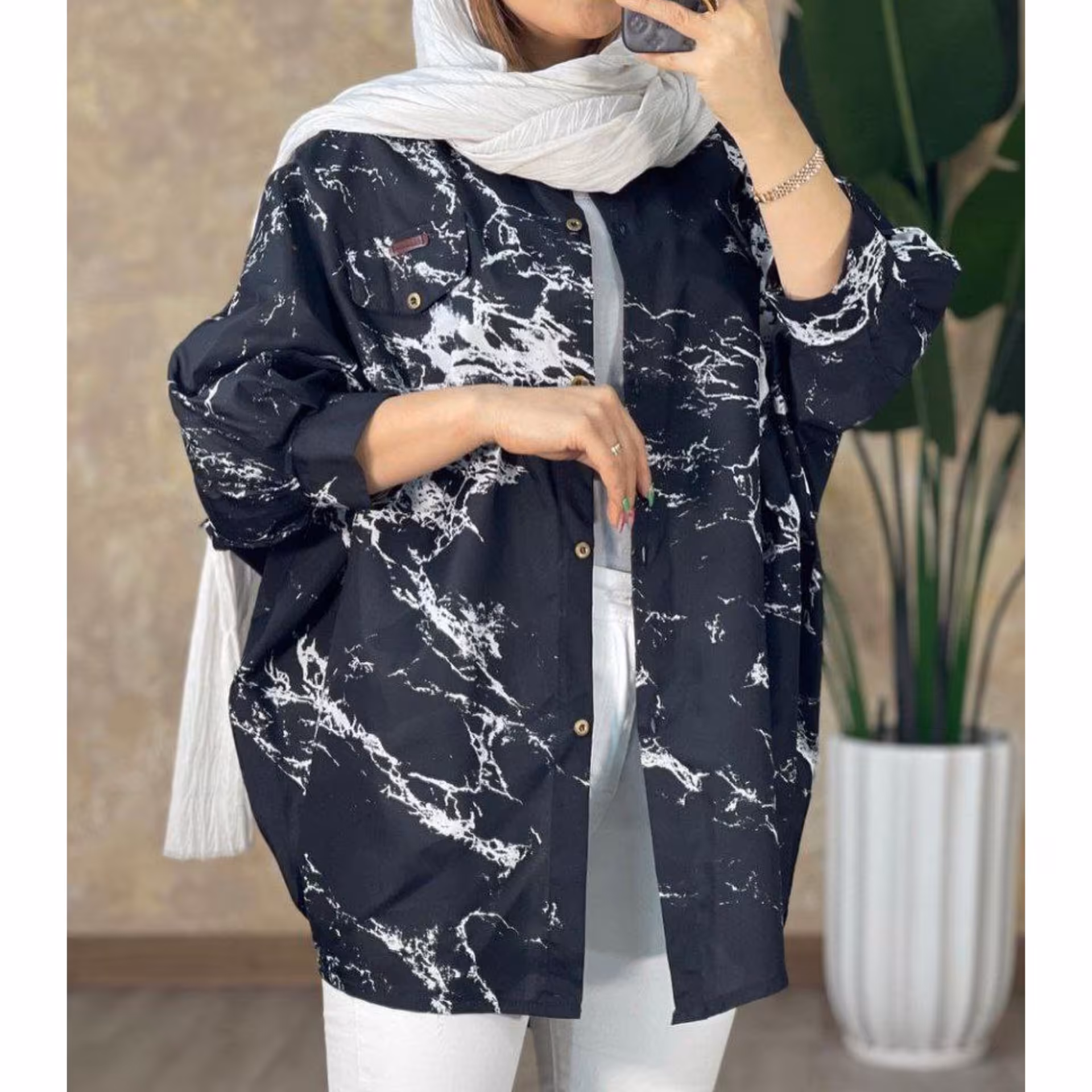 مانتو پانچ طرح مرمر